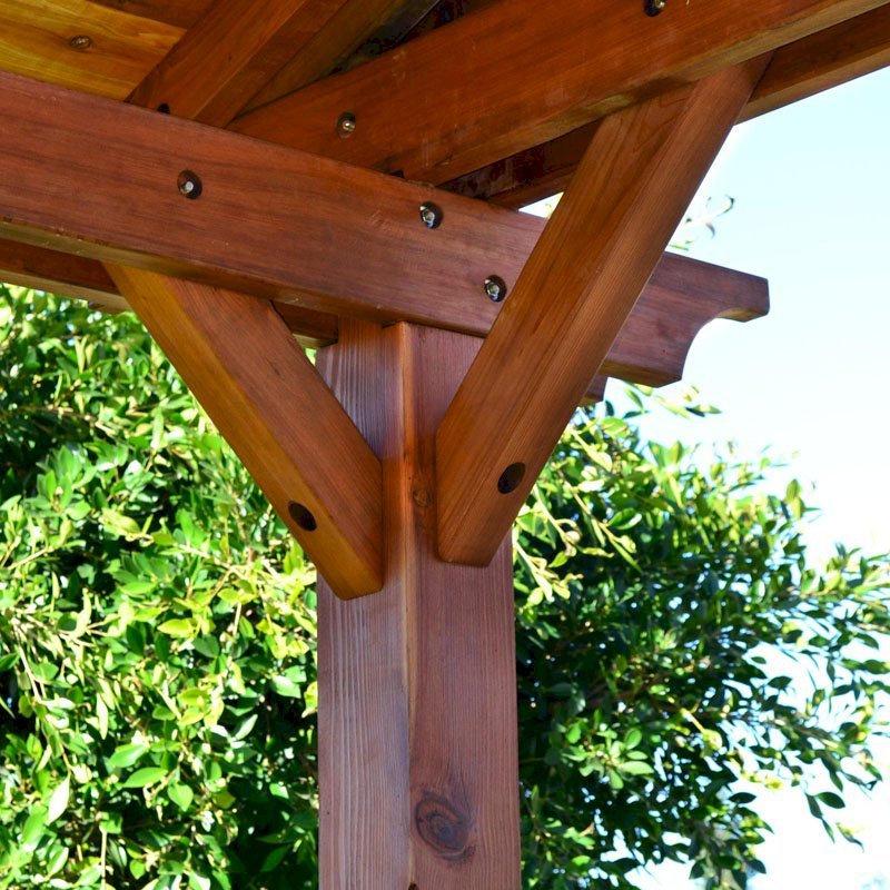 Del Norte Outdoor Kitchen Pavilion (Options: 22' L x 22' W, California Redwood, Unattached, 6 Post Anchor Kit for Stone, Brick or Concrete, No Electrical Wiring, 9 ft Post Height, No Ceiling Fan Base, No Privacy Panels, No Curtain Rods,Transparent Sealant). Photo Courtesy of El Laurel Resort of Baja, Mexico. Del Norte Outdoor Kitchen Pavilion (Options: 22' L x 22' W, California Redwood, Unattached, 6 Post Anchor Kit for Stone, Brick or Concrete, No Electrical Wiring, 9 ft Post Height, No Ceiling Fan Base, No Privacy Panels, No Curtain Rods,Transparent Sealant). Photo Courtesy of El Laurel Resort of Baja, Mexico.