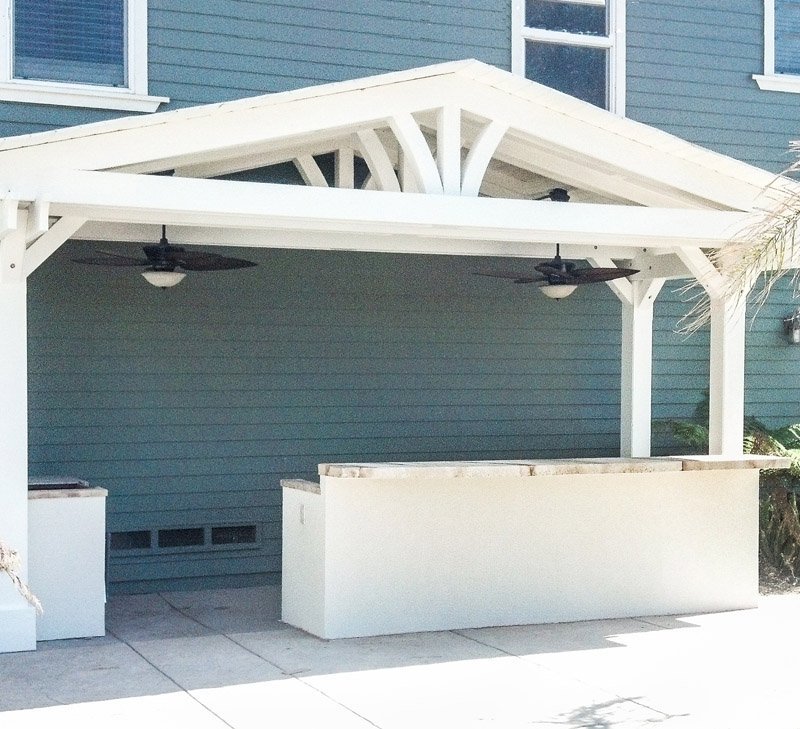 Del Norte Outdoor Kitchen Pavilion (Options: 8'-8 1/4" L x 19'-11 1/4" W, California Redwood, 4 Post Anchor Kit for Stone, Brick or Concrete, 2 Post Electrical Wiring Trim, 9 ft Post Height, No Privacy Panels, No Curtain Rods, Custom Color). Del Norte Outdoor Kitchen Pavilion (Options: 8'-8 1/4" L x 19'-11 1/4" W, California Redwood, 4 Post Anchor Kit for Stone, Brick or Concrete, 2 Post Electrical Wiring Trim, 9 ft Post Height, No Privacy Panels, No Curtain Rods, Custom Color).