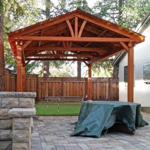 kitchens foreverredwood pavilions carper pergola