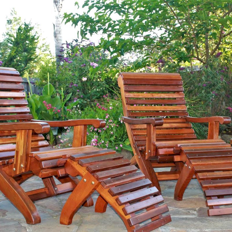 Ensenada Wood Easy Chair Comfortable Outdoor Garden Chair