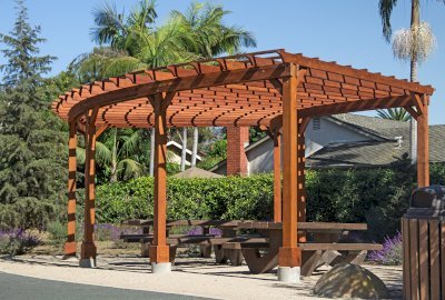 Fan Shaped Pergola Kit