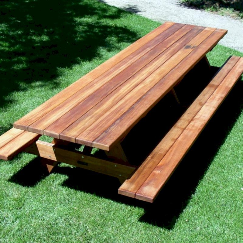 Redwood Picnic Table Customize Your Redwood Table