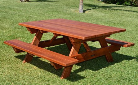 Redwood Picnic Table Customize Your