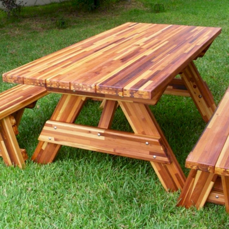 Forever Wood Picnic Tables Built To Last Decades Forever Redwood
