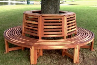 Outdoor Wooden Benches Handcrafted from Redwood | Free Shipping