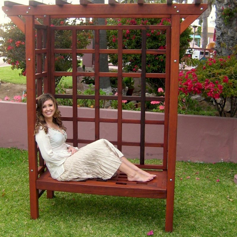 Garden Arbor Bench Forever Redwood