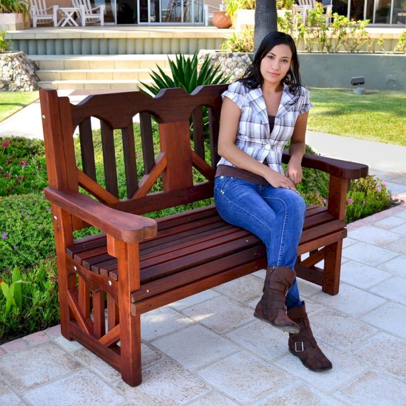 Heart Bench (Options: 4 ft, Old-Growth Redwood, No Cushion, No Engraving, Transparent Premium Sealant). Heart Bench (Options: 4 ft, Old-Growth Redwood, No Cushion, No Engraving, Transparent Premium Sealant).