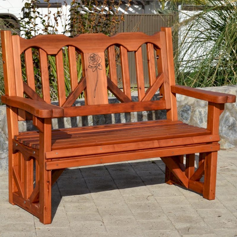 Heart Bench (Options: 4 ft, Mature Redwood, No Cushion, Custom Engraving, Transparent Premium Sealant). Heart Bench (Options: 4 ft, Mature Redwood, No Cushion, Custom Engraving, Transparent Premium Sealant).