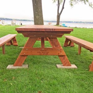 Wooden Picnic Table for 10"-12" Dolls 