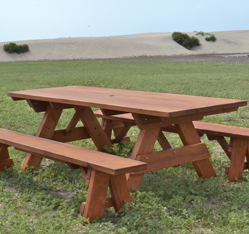 Large Wooden Picnic Table Custom Wood Picnic Table Kit