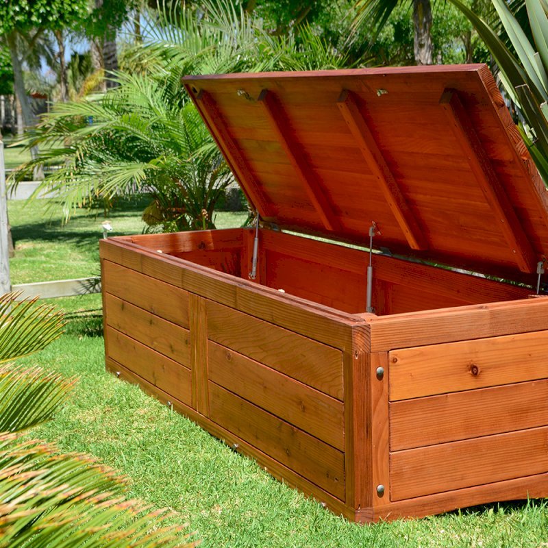 Holbrook Storage Bench (Options: 72 x 24 x 20, Mature Redwood, No Cushion, No Engraving, Transparent Premium Sealant). Holbrook Storage Bench (Options: 72 x 24 x 20, Mature Redwood, No Cushion, No Engraving, Transparent Premium Sealant).