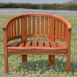 Half circle wooden chair cheap