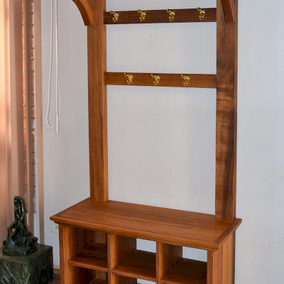 Julia s Hall Tree Indoor Furniture Forever Redwood