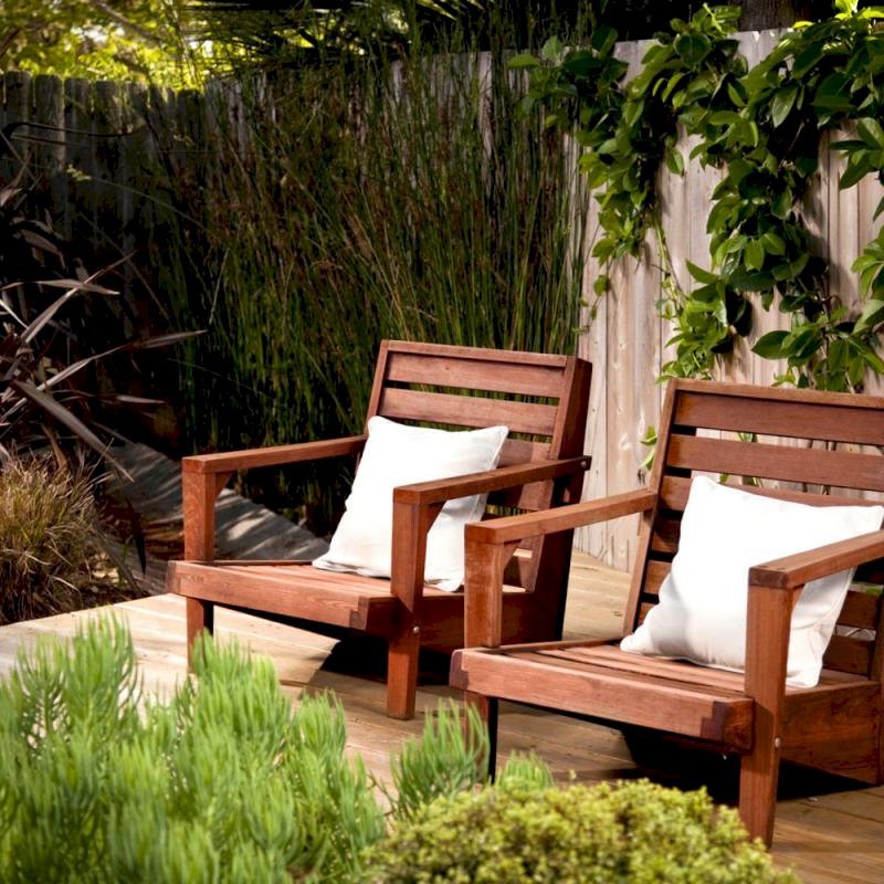Kari S Modern Wood Chair Stylish Wooden Garden Chair