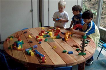 Kids Outdoor Wood Table Durable Redwood Tables All Sizes