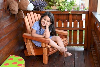 Kid's Wooden Adirondack Chair