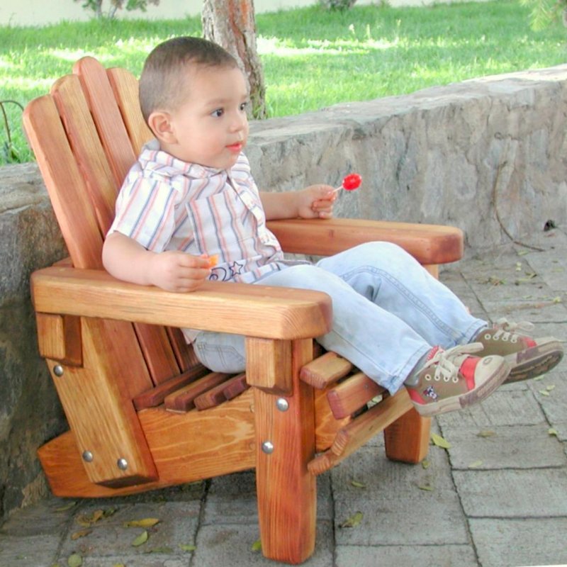 Kids Wooden Adirondack Chair Outdoor Wooden Chairs