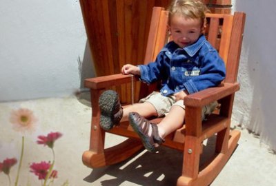 Kid's Wooden Rocking Chair