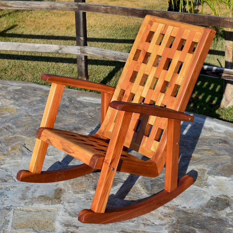 Lighthouse Wooden Rocking Chair (Options: California Redwood, No Cushion, Transparent Premium Sealant). Lighthouse Wooden Rocking Chair (Options: California Redwood, No Cushion, Transparent Premium Sealant).