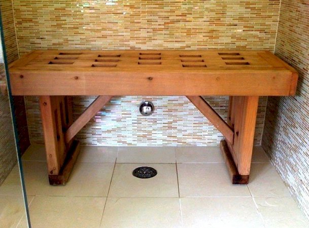 Lighthouse Shower Bench Outdoor Benches For Shower