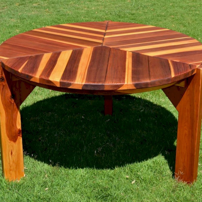Retro Outdoor Patio Table 1950s Style Wood Table Chairs