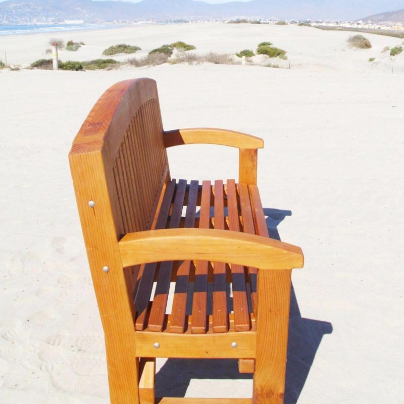 Luna Memorial Bench (Options: 5 ft, Douglas-fir, No Cushion, No Engraving, Transparent Premium Sealant). Luna Memorial Bench (Options: 5 ft, Douglas-fir, No Cushion, No Engraving, Transparent Premium Sealant).