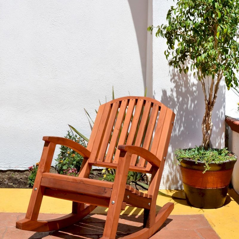 Luna Rocking Chair (Options: Standard Width, Deep, Mature Redwood, No Cushion, Transparent Premium Sealant). Luna Rocking Chair (Options: Standard Width, Deep, Mature Redwood, No Cushion, Transparent Premium Sealant).