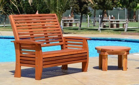 marazul wood outdoor loveseat