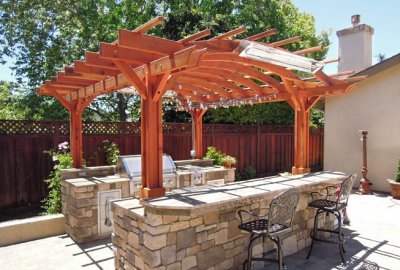 Marin Outdoor Kitchen Pergola