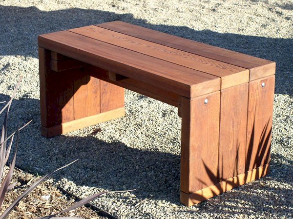 Maynard Garden Bench Forever Redwood