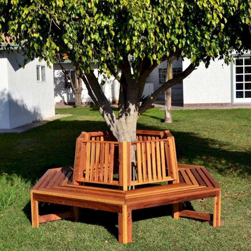 Memorial Natural Redwood Tree Bench (Options: 8 1/2 ft, California Redwood, No Beverage Ledge, No Cushions, Custom Engraving, Transparent Premium Sealant). Memorial Natural Redwood Tree Bench (Options: 8 1/2 ft, California Redwood, No Beverage Ledge, No Cushions, Custom Engraving, Transparent Premium Sealant).