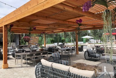 Modern Louvered Garden Pergola