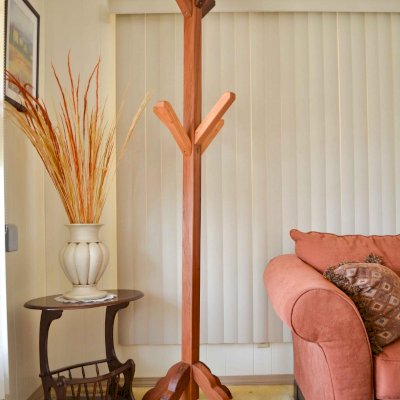 Mooby's Hall Trees (Options: Mature Redwood, Transparent Premium Sealant).
