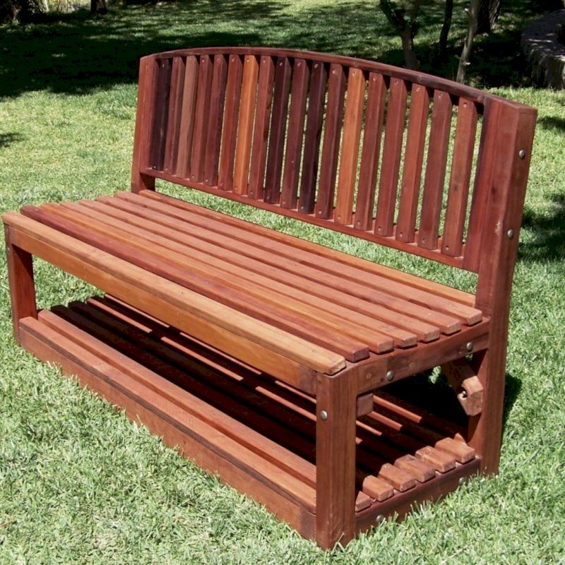 Moonlight Bench (Options: 5 ft, Add a Shelf, Old-Growth Redwood, No Cushion, No Engraving, Transparent Premium Sealant). Moonlight Bench (Options: 5 ft, Add a Shelf, Old-Growth Redwood, No Cushion, No Engraving, Transparent Premium Sealant).