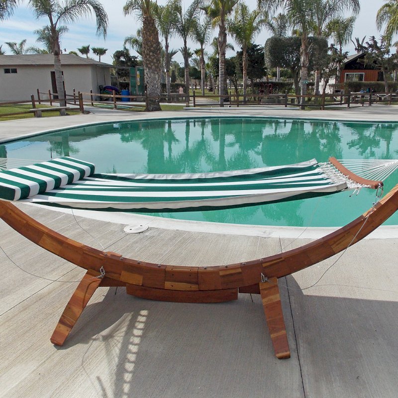 Noah's Arc Wood Hammock (Options: California Redwood, Small, Hammock with the Safety Cords Hardware, with Pillow, Transparent Premium Sealant). Noah's Arc Wood Hammock (Options: California Redwood, Small, Hammock with the Safety Cords Hardware, with Pillow, Transparent Premium Sealant).