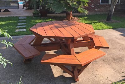 Octagonal Picnic Table