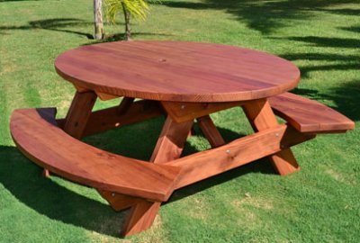 Oval Picnic Table