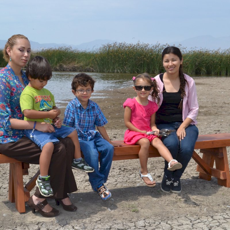 Parquet Bench (Options: 8 ft L x 17 3/4 inches W x 18 1/2 inches H, Old-Growth Redwood, No Cushion, No Engraving, Transparent Premium Sealant). Photo courtesy of Hernandez Family. Parquet Bench (Options: 8 ft L x 17 3/4 inches W x 18 1/2 inches H, Old-Growth Redwood, No Cushion, No Engraving, Transparent Premium Sealant). Photo courtesy of Hernandez Family.