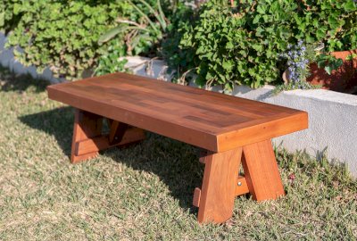 Parquet Wooden Bench