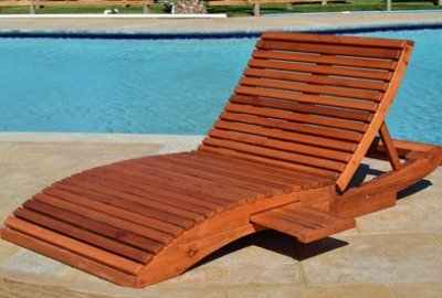 Penny Wooden Sun Lounger