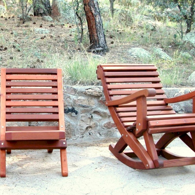 COMPARISON: The Portable Beach Chair and The Ensenada Rocker. Both in Old Growth with Transparent Premium Sealant. COMPARISON: The Portable Beach Chair and The Ensenada Rocker. Both in Old Growth with Transparent Premium Sealant.