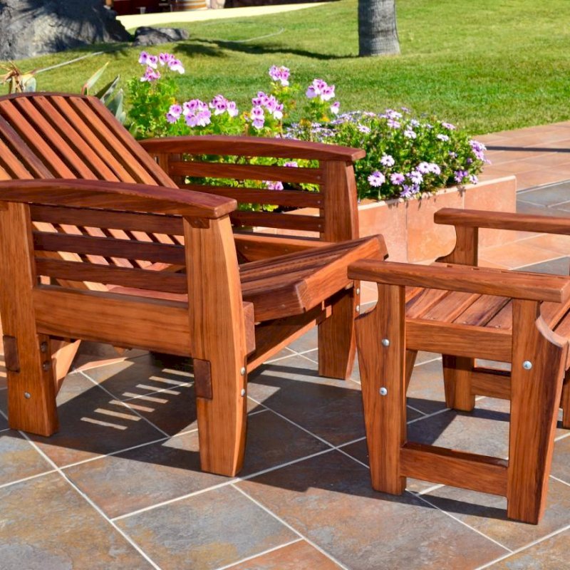 Reclining Redwood Easy Chair (Options: Add Easychair Ottoman, Mature Redwood, No Cushion, Transparent Premium Sealant). Reclining Redwood Easy Chair (Options: Add Easychair Ottoman, Mature Redwood, No Cushion, Transparent Premium Sealant).