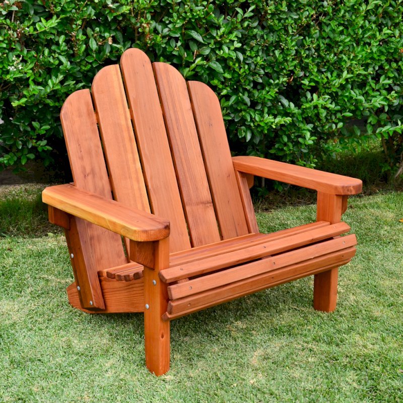 Redwood Adirondack Chair (Options: Extra Wide Size, Redwood, No Cushion, Transparent Premium Sealant). Redwood Adirondack Chair (Options: Extra Wide Size, Redwood, No Cushion, Transparent Premium Sealant).