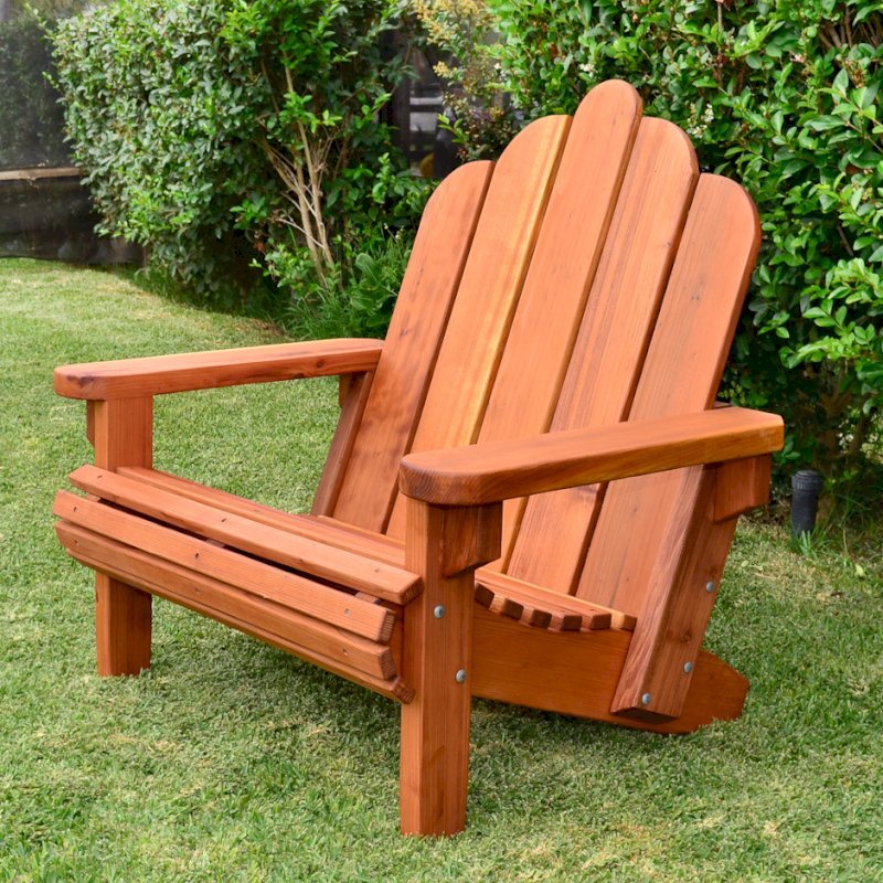 Redwood Adirondack Chair (Options: Extra Wide Size, Redwood, No Cushion, Transparent Premium Sealant). Redwood Adirondack Chair (Options: Extra Wide Size, Redwood, No Cushion, Transparent Premium Sealant).