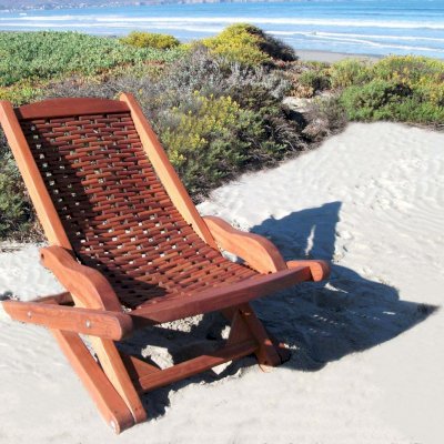 Rio Hammock Chair (Options: Old-Growth Redwood, no Pillow, Transparent Premium Sealant)