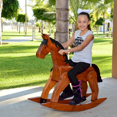 Rocking Horses (Options: Old-Growth Redwood, Transparent Premium Sealant).