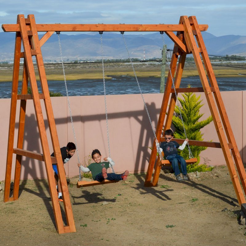 Rory's Giant Playground Swing Sets (Options: 2 Seats, Douglas-fir, Standard Swing Seats, Transparent Premium Sealant). Rory's Giant Playground Swing Sets (Options: 2 Seats, Douglas-fir, Standard Swing Seats, Transparent Premium Sealant).