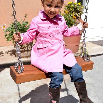 Rory's Swing Seats (Mature Redwood, All Beam Hanging Hardware, Transparent Premium Sealant)