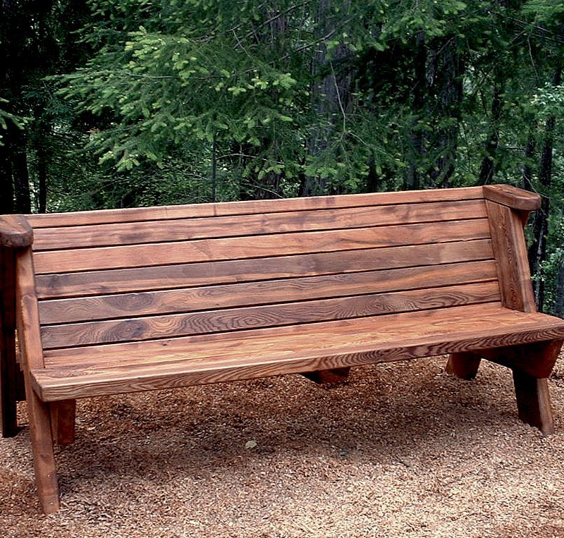 Rustic Redwood Bench Custom Garden Seating, Rustic Wooden Benches Outdoor