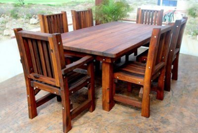 San Francisco Redwood Patio Table